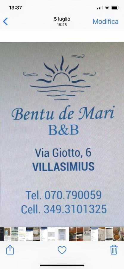 B&B Bentu De Mari Villasimius Exteriör bild
